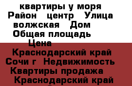 квартиры у моря › Район ­ центр › Улица ­ волжская › Дом ­ 23 › Общая площадь ­ 31 › Цена ­ 1 300 000 - Краснодарский край, Сочи г. Недвижимость » Квартиры продажа   . Краснодарский край,Сочи г.